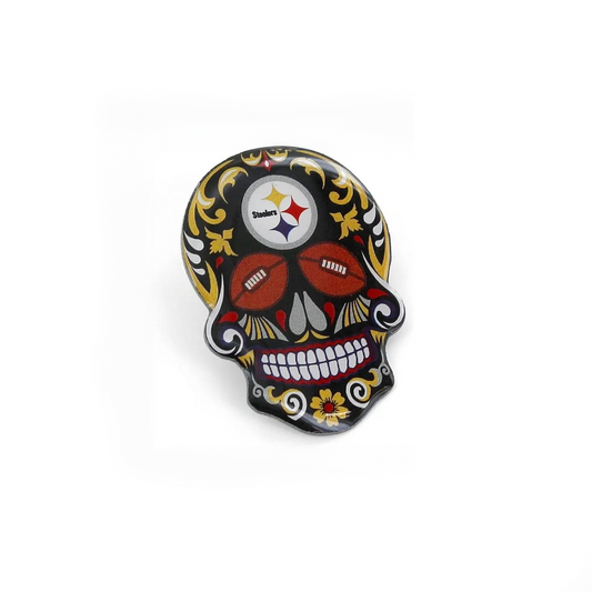 Pittsburgh Steelers NFL Sugar Skull Pin