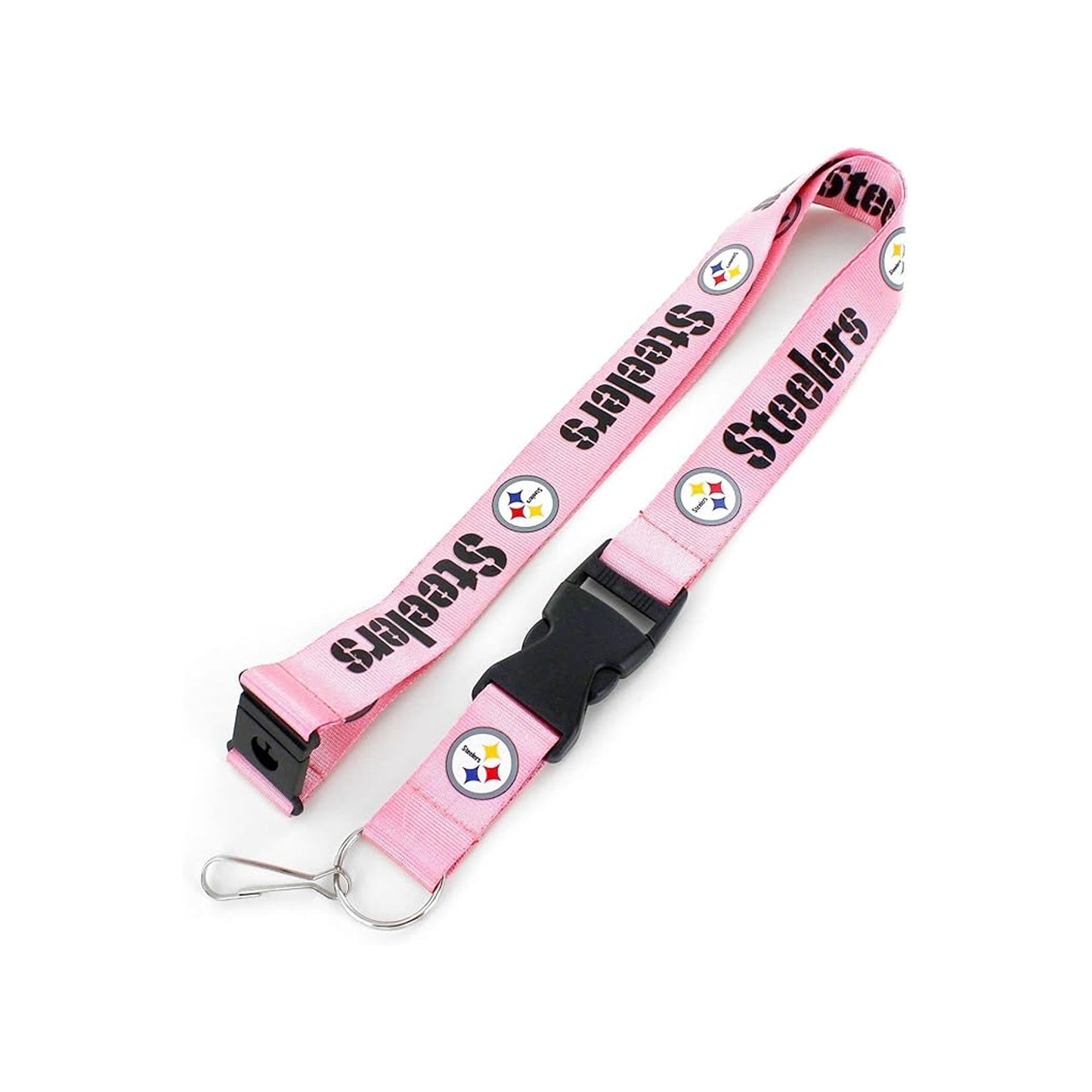 Pittsburgh Steelers Pink Team Lanyard