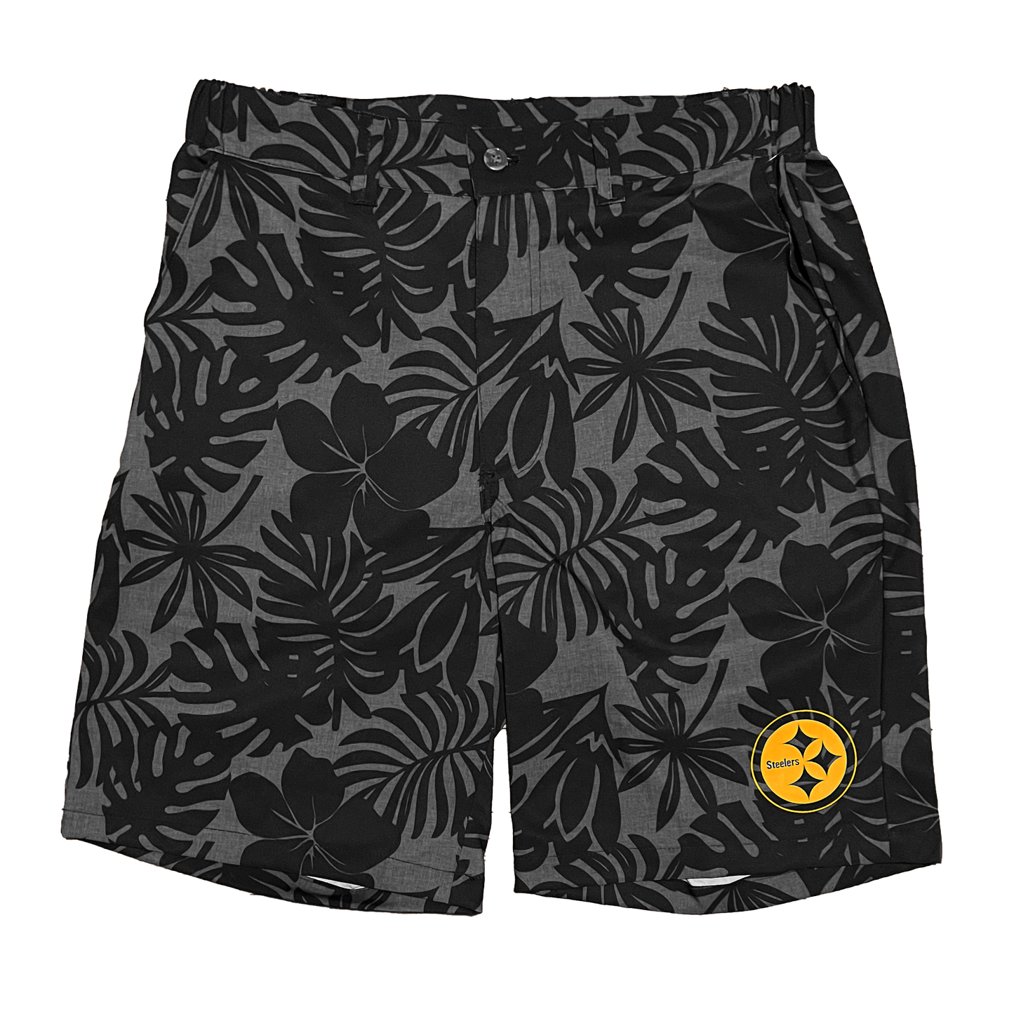 Pittsburgh Steelers Hibiscus Board Shorts