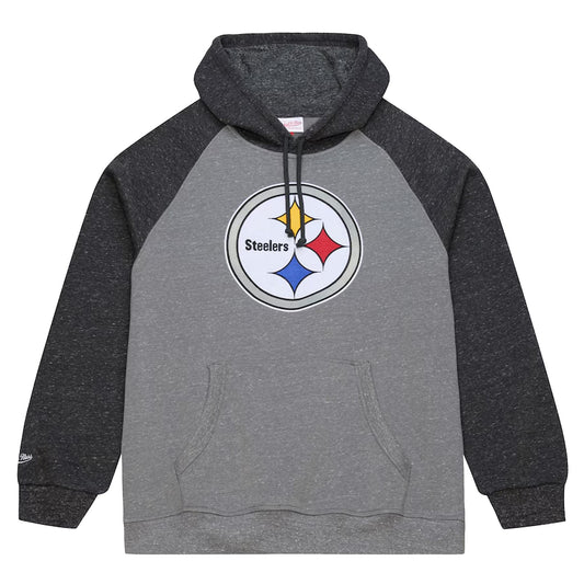 Pittsburgh Steelers Gray/Black Winning Streak Fleece Hoodie