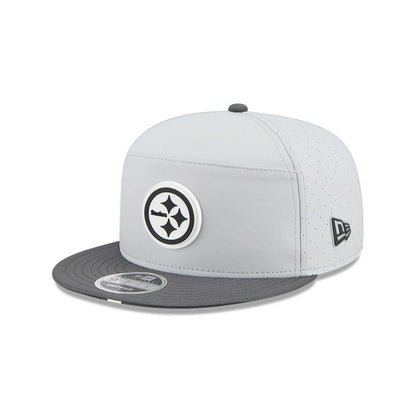 Pittsburgh Steelers Grey/Graphite 2025 NFL Training Camp Split Panel 9FIFTY Snapback Hat