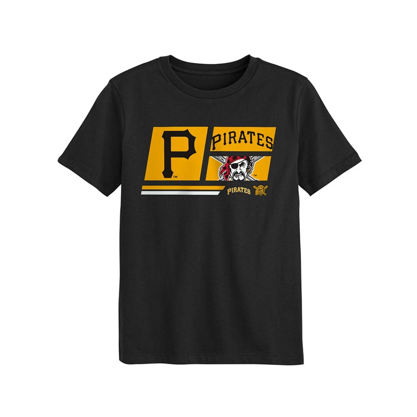 Pittsburgh Pirates Boys Black Multi Hitter Short Sleeve Tee