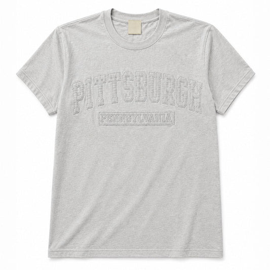 Pittsburgh Pennsylvania Appliqué Tee x Silver