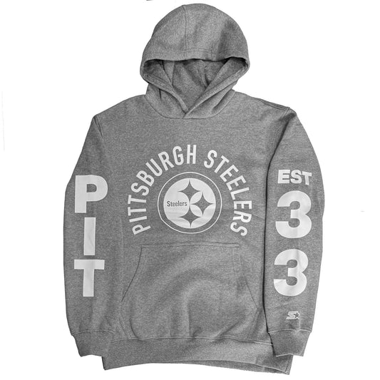Pittsburgh Steelers Starter Grey Pullover Hoodie