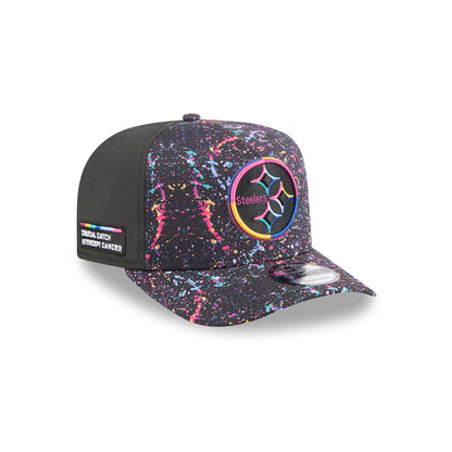 Pittsburgh Steelers New Era 2025 NFL Crucial Catch A-Frame 9FIFTY Snapback Hat