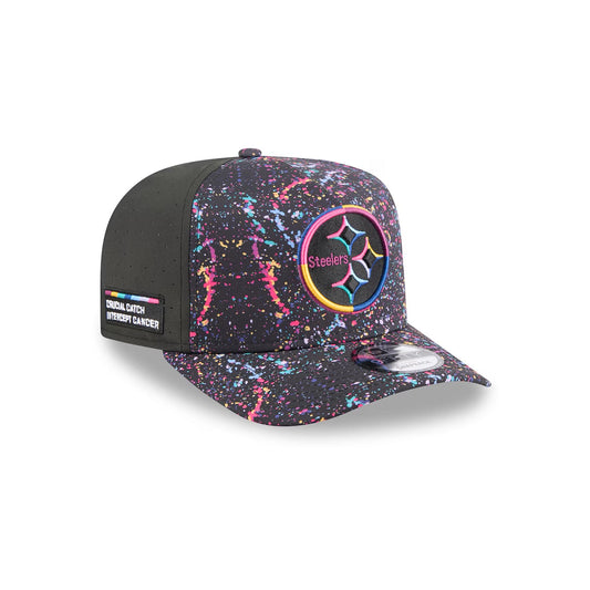 Pittsburgh Steelers New Era 2025 NFL Crucial Catch A-Frame 9FIFTY Snapback Hat