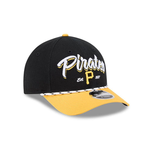 Pittsburgh Pirates New Era Black/Gold Team Loyal 9FORTY M-Crown Adjustable Hat