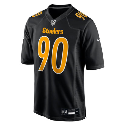 Pittsburgh Steelers T.J. Watt #90 Men's Nike Replica Carbon Jersey