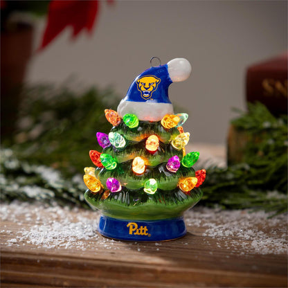 Pittsburgh Panthers 4" Ceramic LED Christmas Tree
