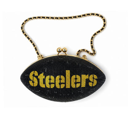 Pittsburgh Steelers Crystal Football Purse