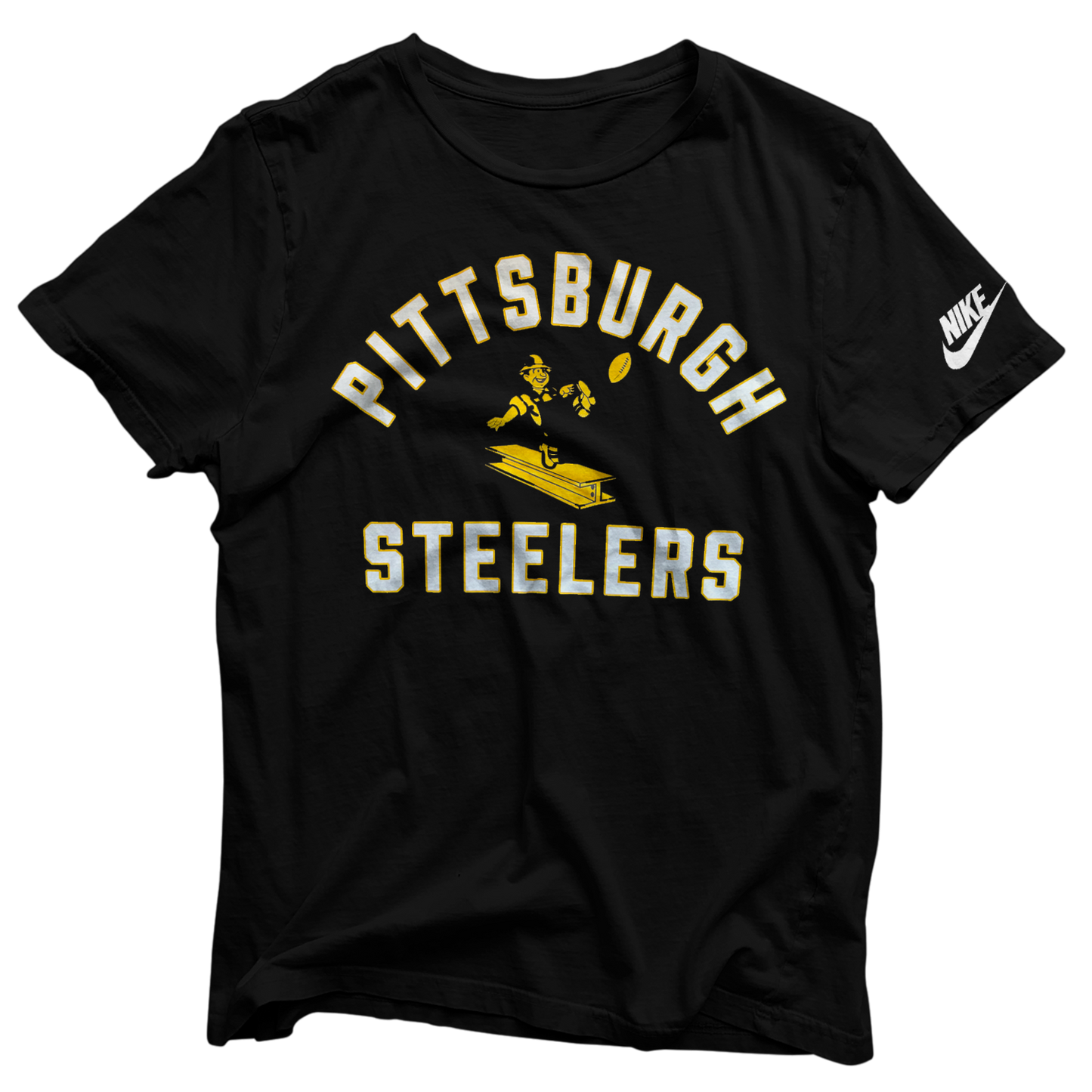 NIke Pittsburgh Steelers Retro Throwback Black Tee