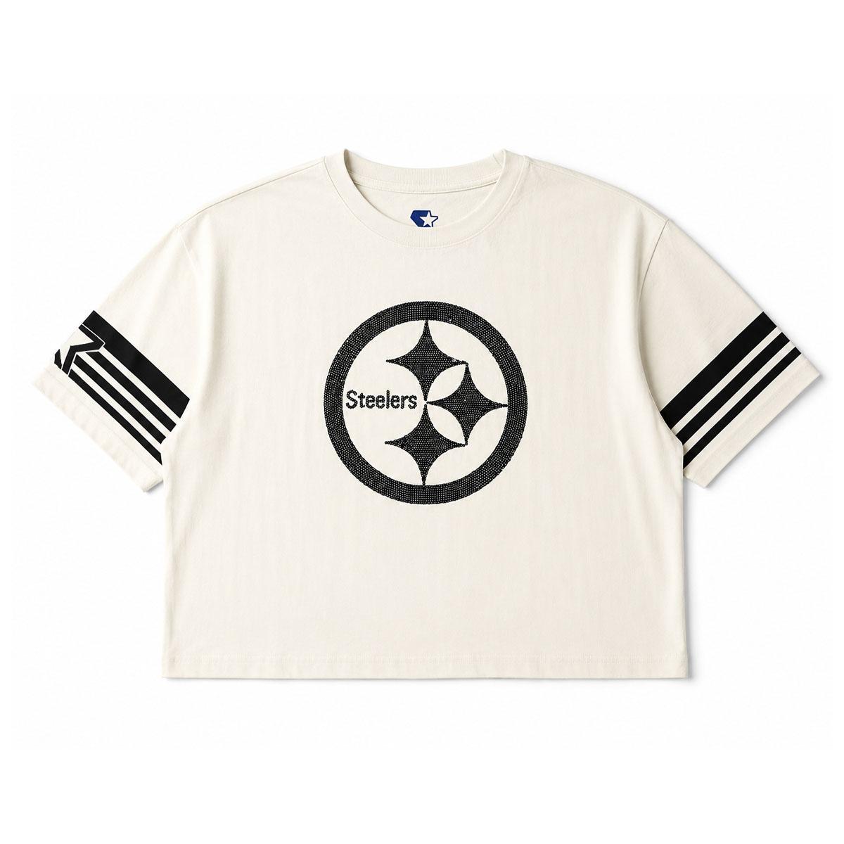 Pittsburgh Steelers Women's Boxy Sequin Top