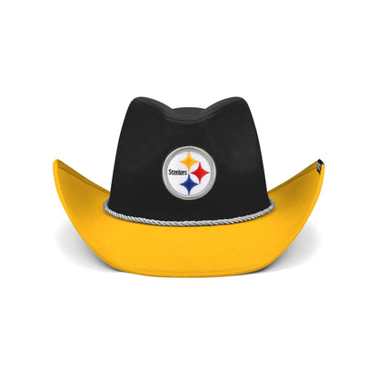 Pittsburgh Steelers Two Tone Cowboy Hat