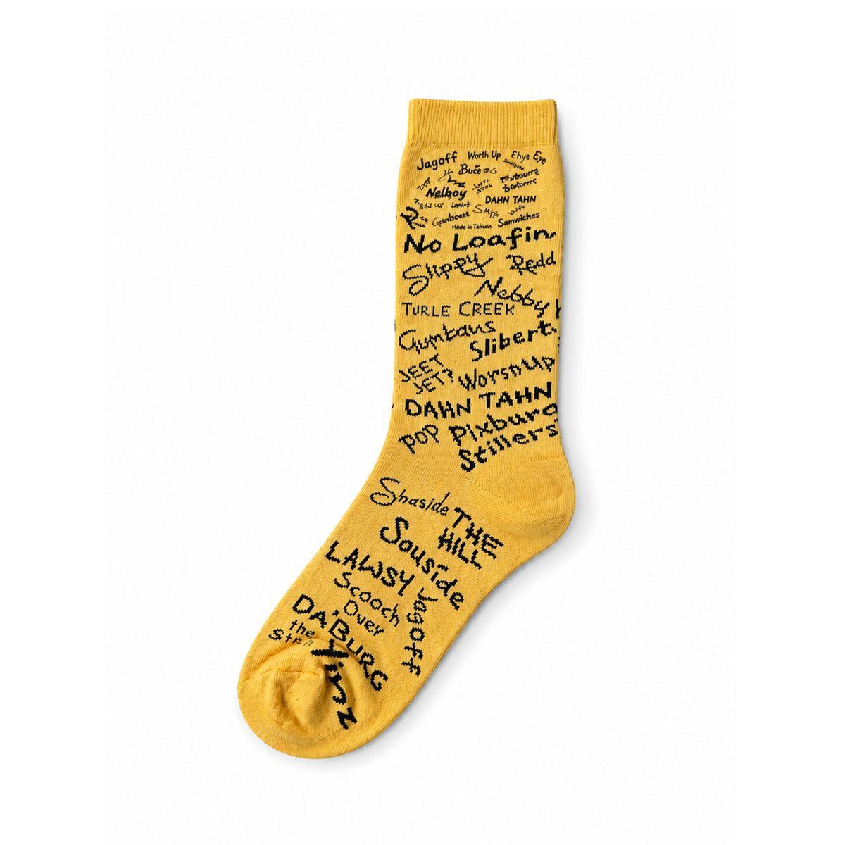 Pittsburghese Gold Socks