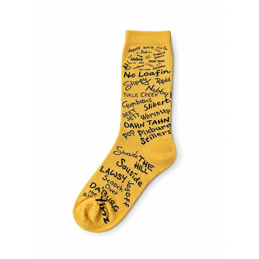 Pittsburghese Gold Socks