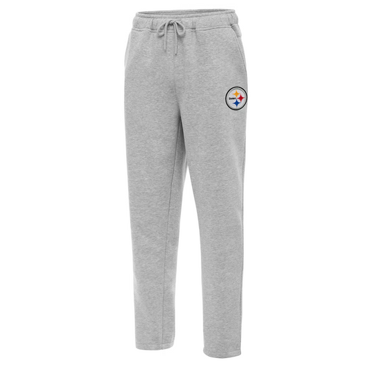 Men's Pittsburgh Steelers Antigua Grey Victory Sweatpants