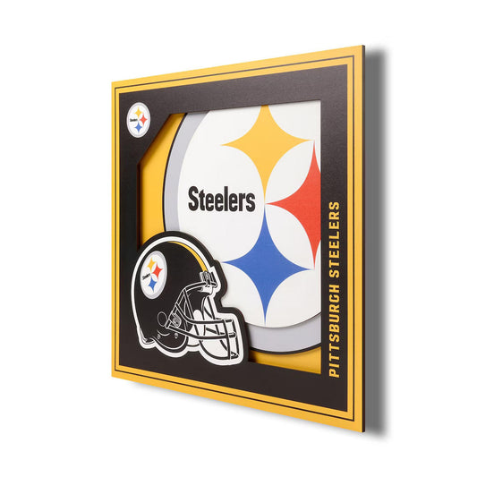 Pittsburgh Steelers 12" 3D Logo Wall Art