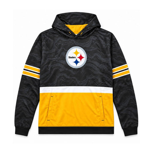 Pittsburgh Steelers Youth Waves Pullover Hoodie