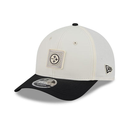 Pittsburgh Steelers 2026 NFL Training Camp 9FORTY Cream/Black M-Crown Adjustable Hat