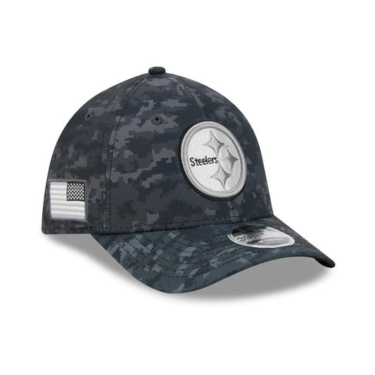 Pittsburgh Steelers New Era Black 2026 Salute To Service 39THIRTY M-Crown Stretch Hat
