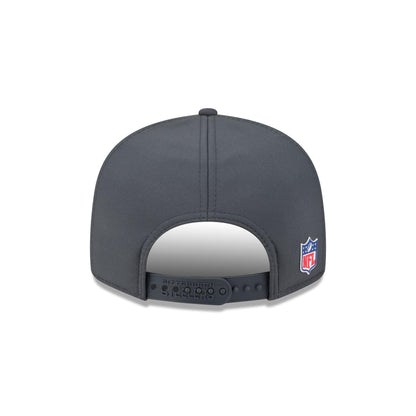 Pittsburgh Steelers New Era 2025 Sideline Cold Weather Split Panel Charcoal 9FIFTY Snapback Hat