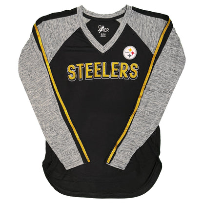 Pittsburgh Steelers Women's Glitter Long Sleeve
