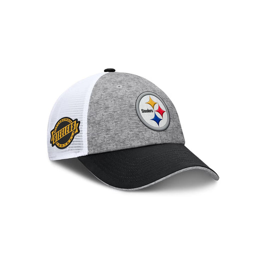 Pittsburgh Steelers Fanatics Gray/Black Option Trucker Adjustable Hat