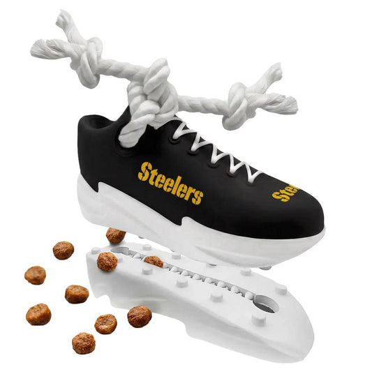 Pittsburgh Steelers Sneaker Rope Toy Treat Dispenser