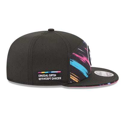 Pittsburgh Steelers New Era Black 2026 NFL Crucial Catch 9FIFTY Split Panel Snapback Hat