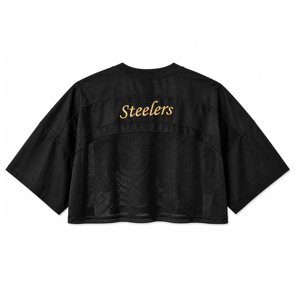 Pittsburgh Steelers Women's Retro Helmet Jersey Top
