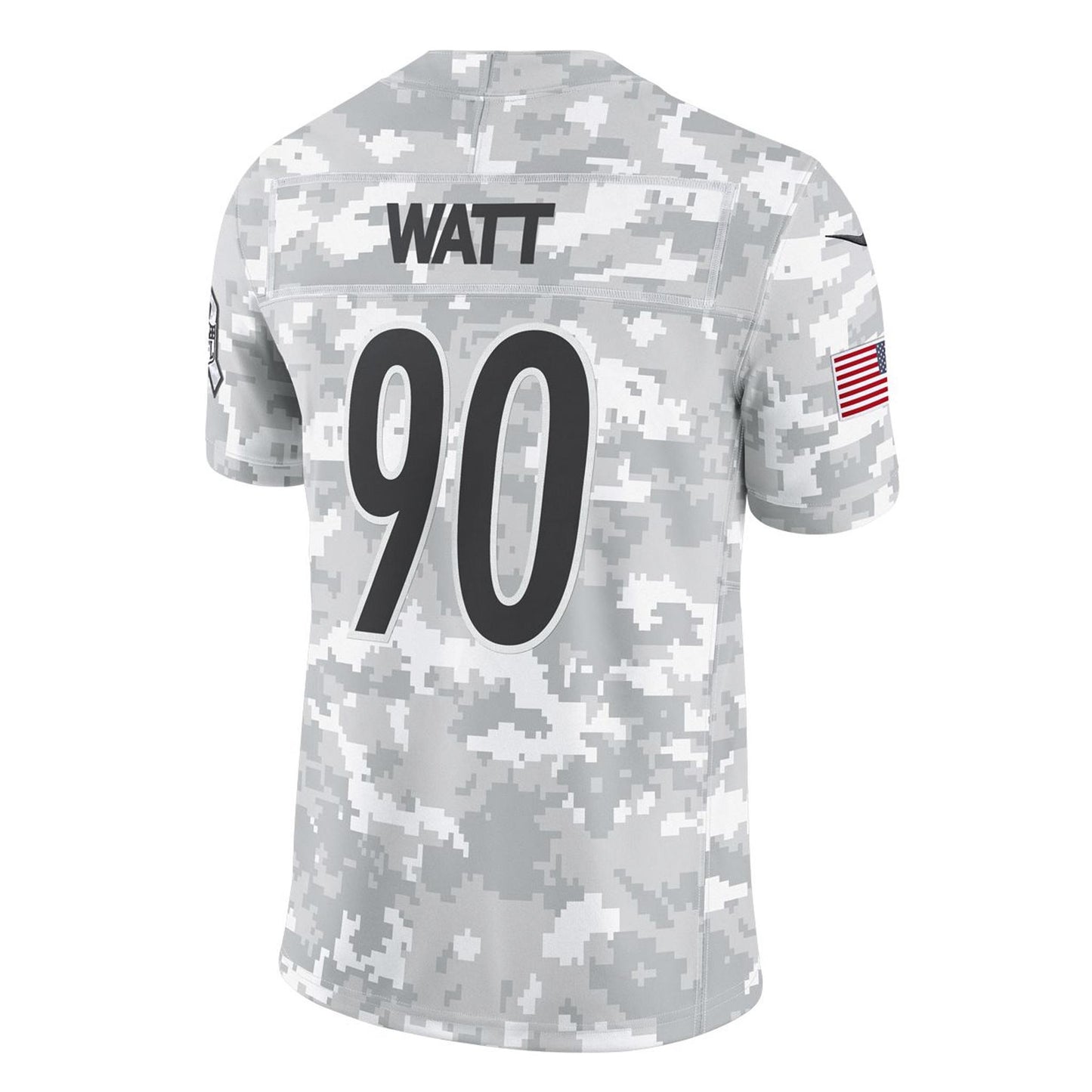 T.J. Watt #90 Nike Vapor F.U.S.E. Limited Arctic Camo Salute to Service Jersey