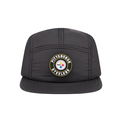 Pittsburgh Steelers New Era Black Quilted Camper Adjustable Hat