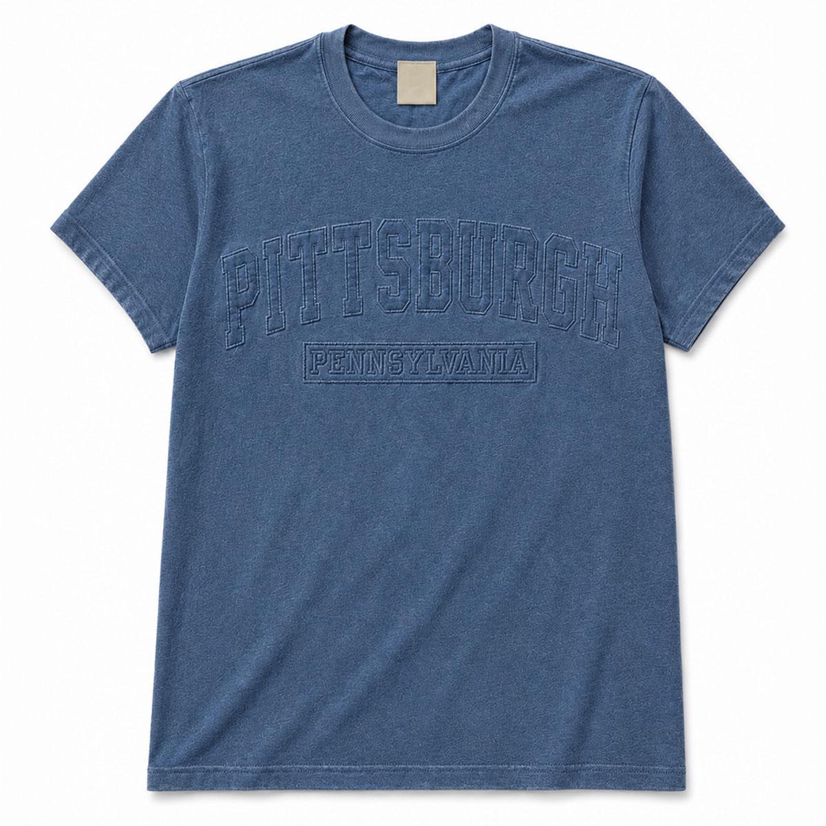 Pittsburgh Pennsylvania Appliqué Tee x Denim