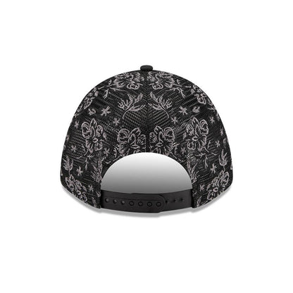 Pittsburgh Pirates Black Tonal Floral Mesh Women's 9FORTY Snapback