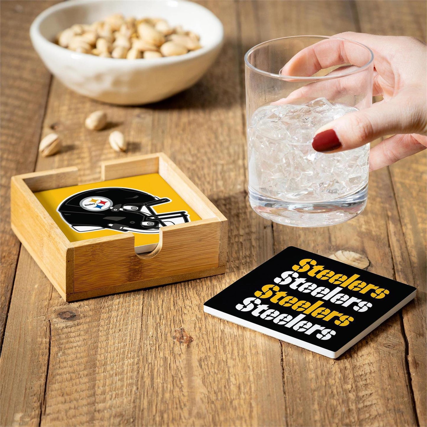 Pittsburgh Steelers Ceramic Coasters Set