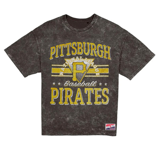 Pittsburgh Pirates Throwback Vintage Wash Women's Tee