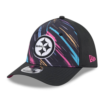 Pittsburgh Steelers New Era Black 2026 NFL Crucial Catch 39THIRTY M-Crown Stretch Hat