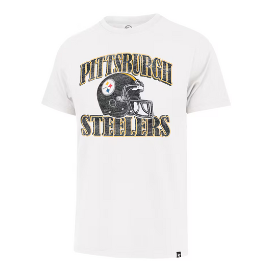 Pittsburgh Steelers '47 Cream Overrun Franklin Throwback Tee