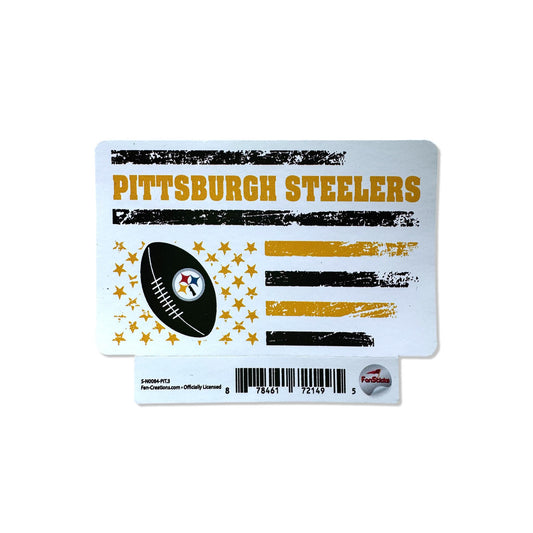 Pittsburgh Steelers 3" Flag Sticker