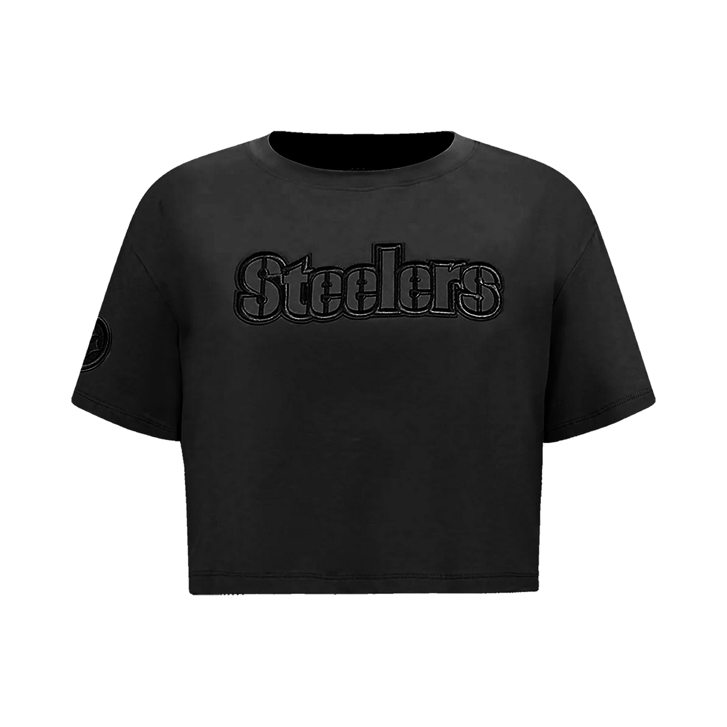 Pittsburgh Steelers Women's Pro Standard Blackout Cropped Tee