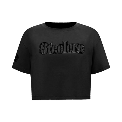 Pittsburgh Steelers Women's Pro Standard Blackout Cropped Tee