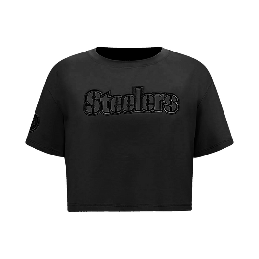 Pittsburgh Steelers Women's Pro Standard Blackout Cropped Tee
