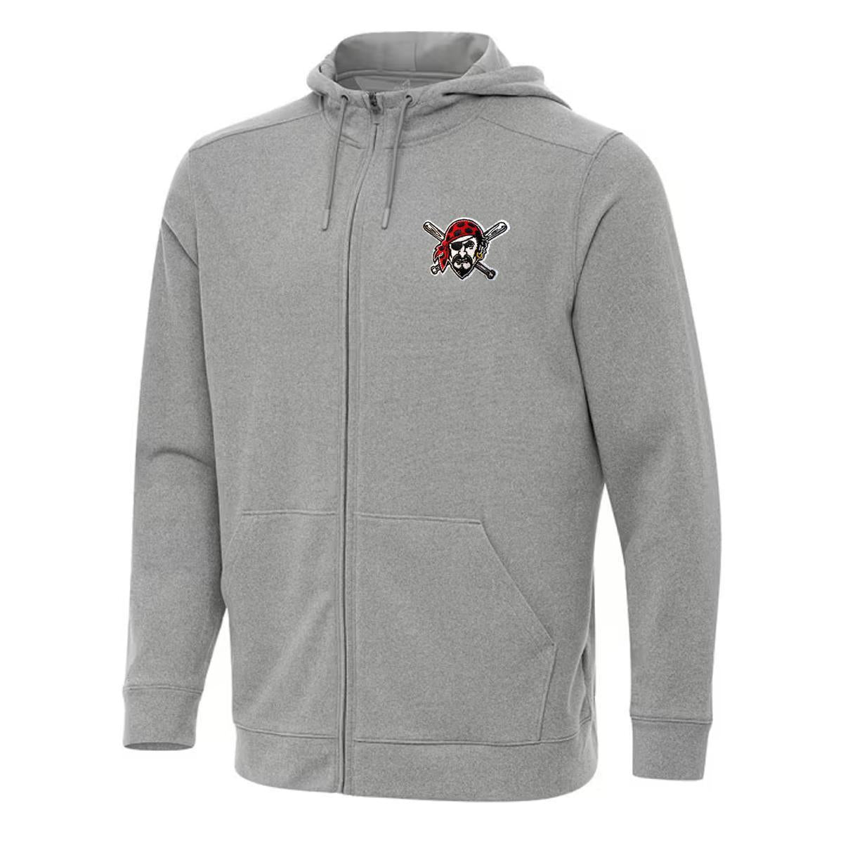 Pittsburgh Pirates Antigua Effortless Full Zip Hoodie