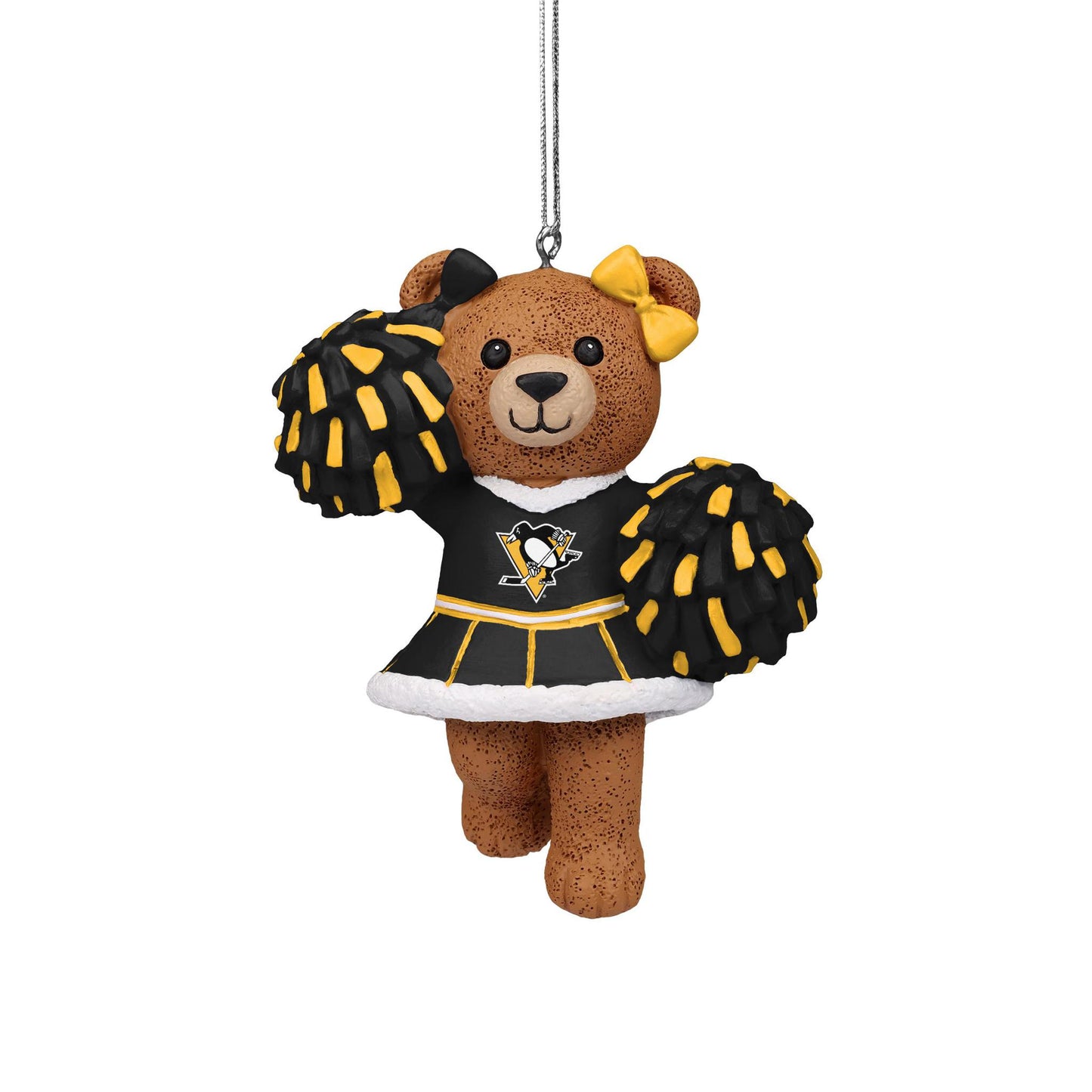 Pittsburgh Penguins Cheerleader Bear Ornament
