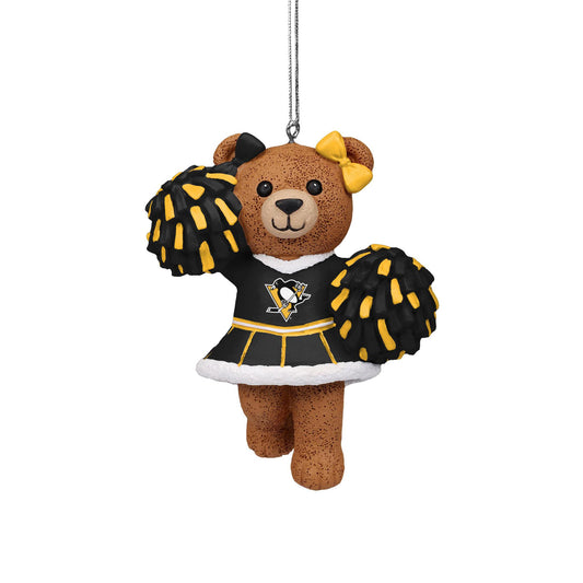 Pittsburgh Penguins Cheerleader Bear Ornament