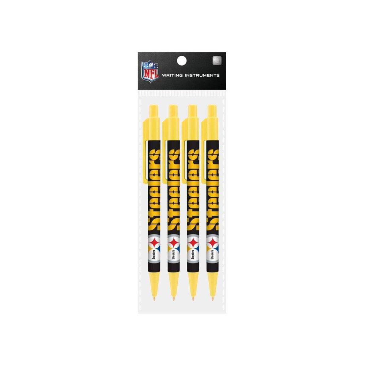 Pittsburgh Steelers Cool Color Pens 4-Pack