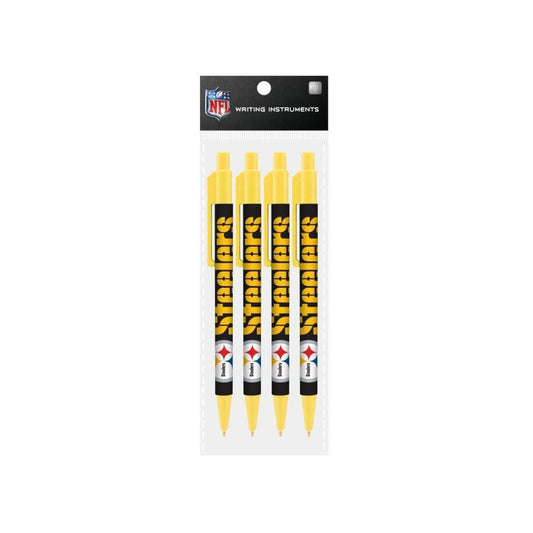Pittsburgh Steelers Cool Color Pens 4-Pack