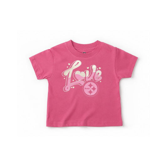 Pittsburgh Steelers Infant/Toddler Love Pink Tee