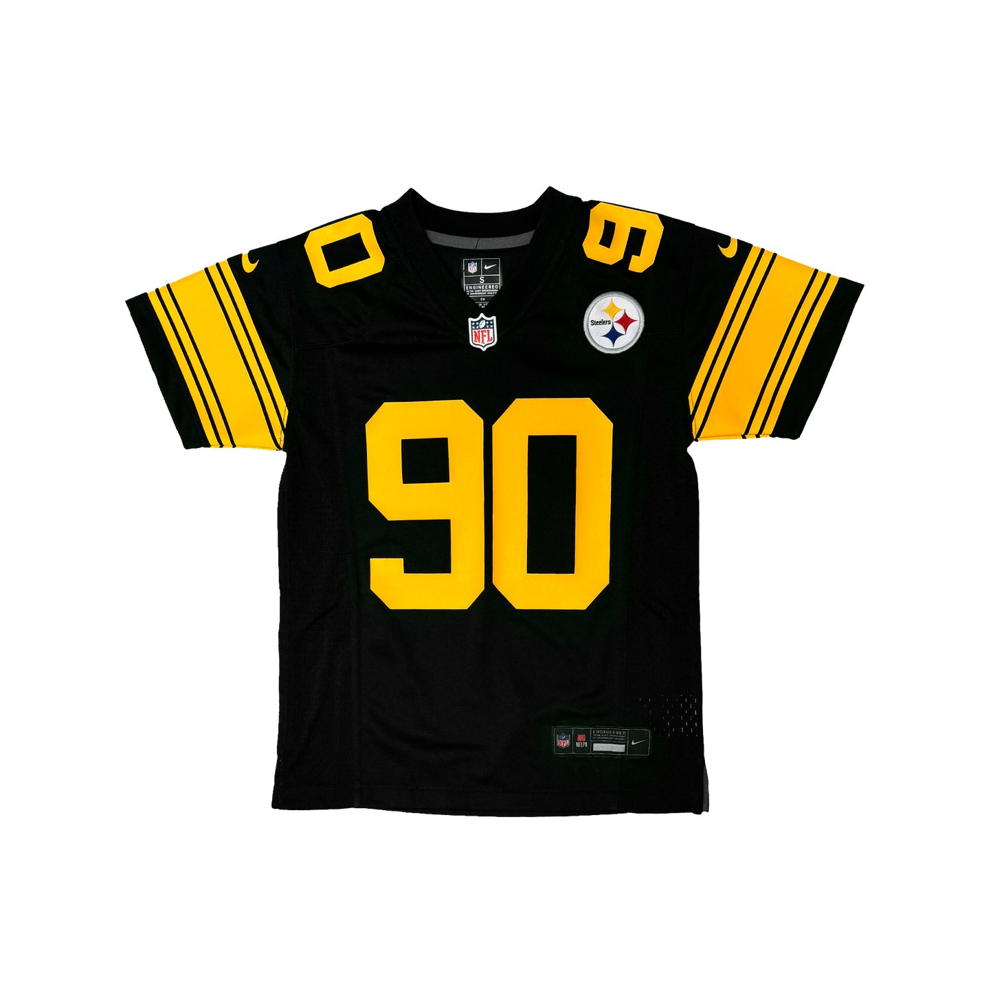 Youth Pittsburgh Steelers T.J. Watt Nike Black Color Rush Game Jersey