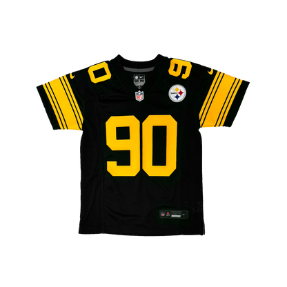 Youth Pittsburgh Steelers T.J. Watt Nike Black Color Rush Game Jersey